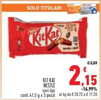Conad Kit Kat Nestlé offerta
