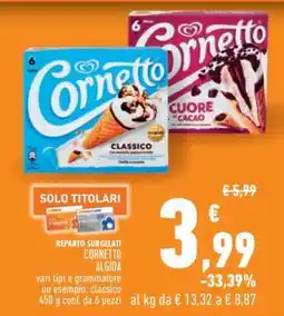 Conad Cornetto Algida offerta