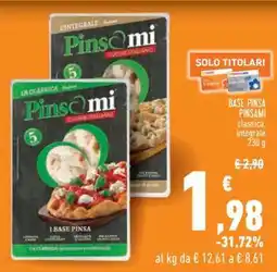 Conad BASE PINSA PINSAMI offerta