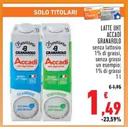Conad LATTE UHT ACCADI GRANAROLO offerta