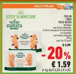 Conad FROLLINI CONAD VERSO NATURA offerta