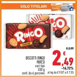 Conad BISCOTTI RINGO PAVESI offerta