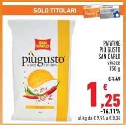 Conad Patatine Più Gusto San Carlo offerta