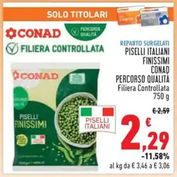 Conad Piselli Italiani Finissimi Conad Percorso Qualità offerta