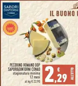 Conad Pecorino Romano DOP Sapori&Dintorni Conad offerta