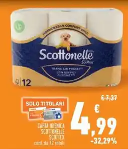 Conad Carta Igienica Scottonelle Scottex offerta