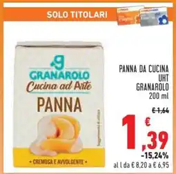 Conad PANNA DA CUCINA UHT GRANAROLO offerta