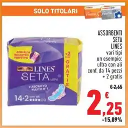 Conad ASSORBENTI SETA LINES offerta