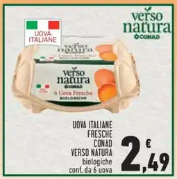 Conad Uova Italiane Fresche Conad Verso Natura offerta