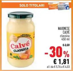 Conad MAIONESE CALVÈ offerta