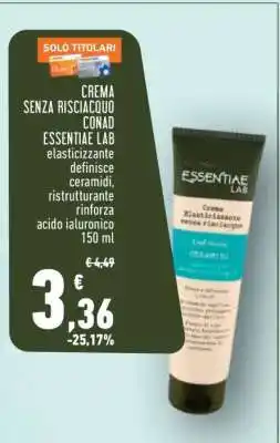 Conad Crema Senza Risciacquo Conad Essentiae Lab offerta