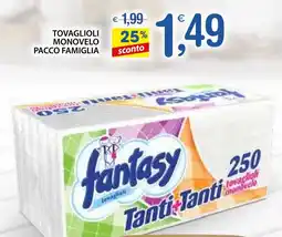 Qui Discount Tovaglioli monovelo pacco famiglia offerta