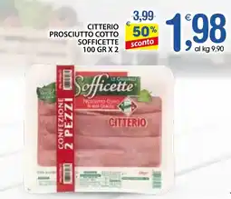Qui Discount Citterio prosciutto cotto sofficette offerta