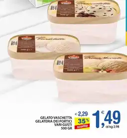 Qui Discount Gelato vaschetta gelateria dei portici vari gusti offerta