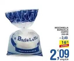 Qui Discount Mozzarella bufalella ciuffo offerta