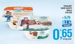 Qui Discount Yogurt vari gusti MILA offerta