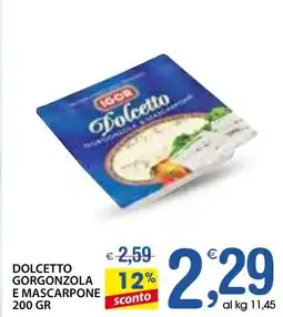 Qui Discount Igor dolcetto gorgonzola e mascarpone offerta