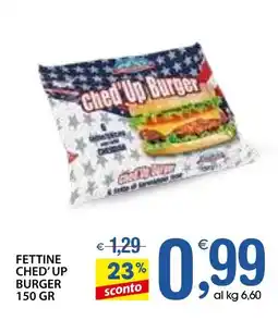 Qui Discount Fettine ched' up burger offerta
