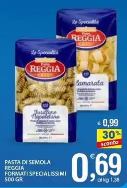 Qui Discount Pasta di semola reggia formati specialissimi offerta