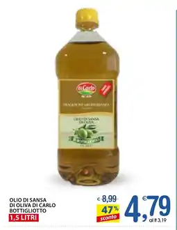 Qui Discount Olio di sansa di oliva DI CARLO offerta