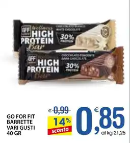 Qui Discount Go for fit barrette vari gusti offerta