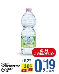 Qui Discount Acqua san benedetto ecogreen offerta