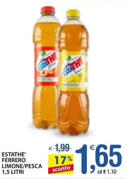 Qui Discount Estathe' ferrero limone/pesca offerta