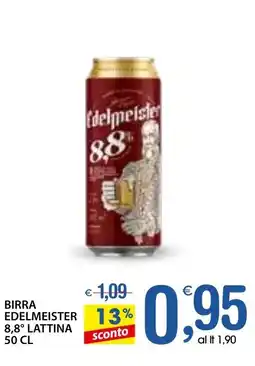 Qui Discount Birra edelmeister 8,8° lattina offerta