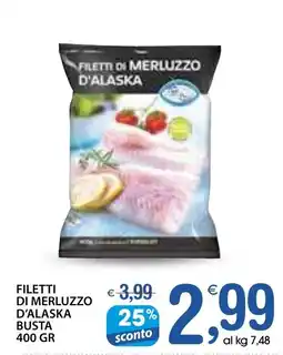Qui Discount Filetti di merluzzo d'alaska busta offerta