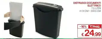 Distruggi documenti elettrico