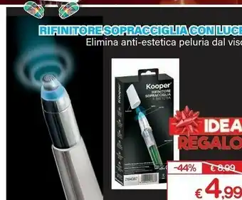 Rifinitore sopracciglia con luce