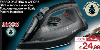 Satur Ferro da stiro a vapore 2600w offerta