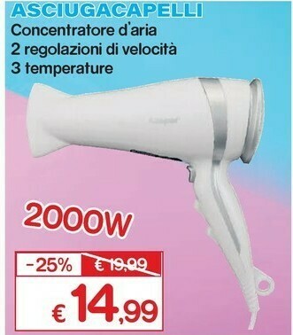 Satur Asciugacapelli offerta