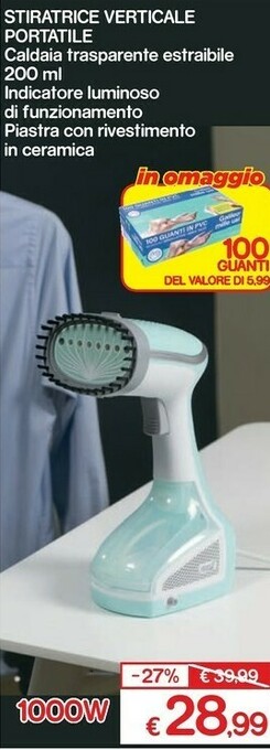 Satur Stiratrice verticale portatile offerta