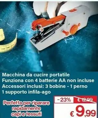 Macchina da cucire portatile