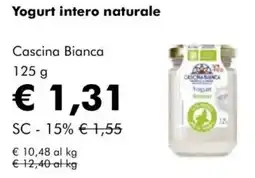 NaturaSì Yogurt intero naturale cascina bianca offerta