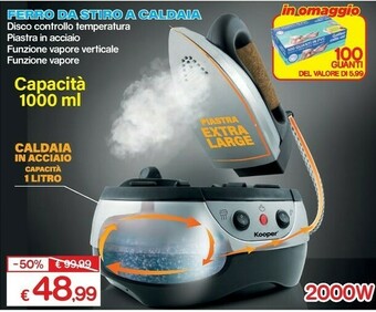 Satur Ferro da stiro a caldaia 2000w offerta