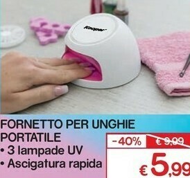Fornetto per unghie portatile