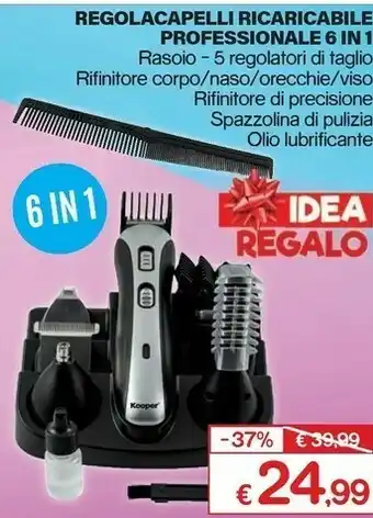 Satur Regola capelli ricaricabile professionale 6 in 1 offerta