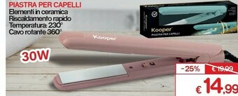 Satur Piastra per capelli offerta