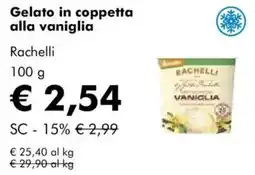NaturaSì Gelato in coppetta alla vaniglia Rachelli offerta