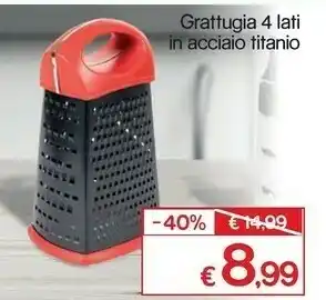 Satur Grattugia 4 lati in acciaio titanio offerta