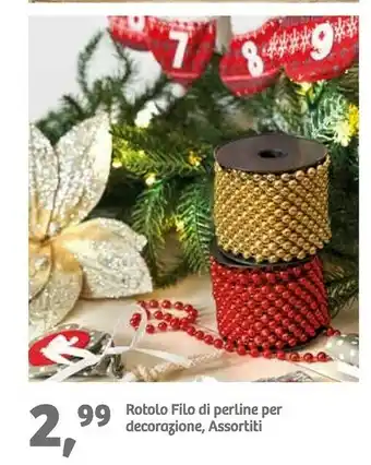 In'S Mercato Rotolo filo di perline per decorazione offerta