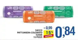 Qui Discount Sacco pattumiera colorato 52x68 offerta