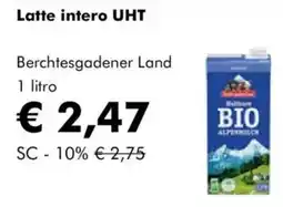 NaturaSì Latte intero uht berchtesgadener land offerta