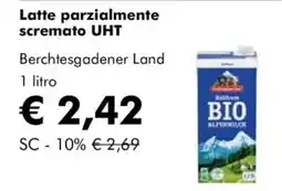 NaturaSì Latte parzialmente scremato uht Berchtesgadener Land offerta