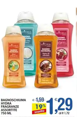 Qui Discount Bagnoschiuma hydra fragranze assortite offerta