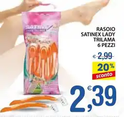 Qui Discount Rasoio satinex lady trilama offerta