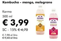 NaturaSì Kombucha - mango, melograno Karma offerta