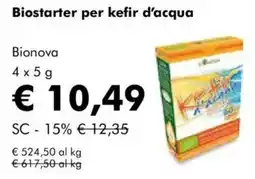 Biostarter per kefir d'acqua bionova